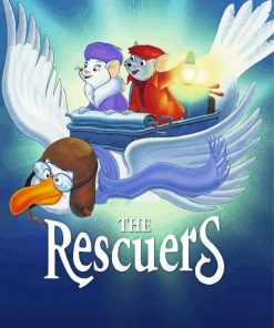 The Rescuers Animation paint by numbers