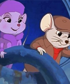 The Rescuers Characters paint by numbers