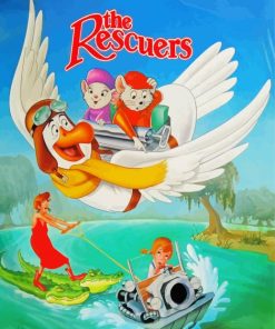 The Rescuers Disney paint by numbers