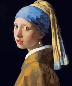 Art The Girl With Pearl Earring paint by numbers