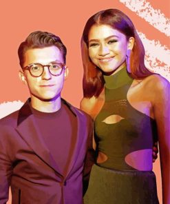 Tom Holland And Zendaya paint by number