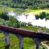 Train On Viaduct paint by number