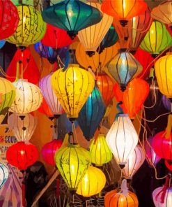 Vietnamese Lanterns paint by number