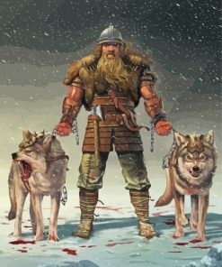 Vikings Big Puppies paint by numbers