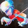 Violin Player Art paint by number