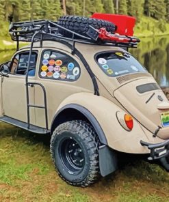 Vw Bug Engine paint by numbers