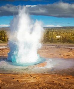 Water Hot Springs paint by numbers