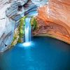 Waterhole And Waterfall paint by number