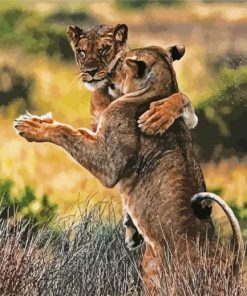 Wild Animals Dancing paint by numbers paint by numbers