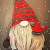 Winter Gnome paint by number