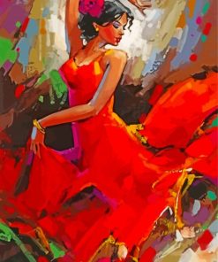 Woman Dancing Salsa paint by number