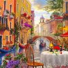 Wonderful Italian Outdoor Coffee Art paint by numbers