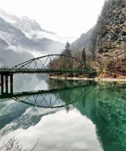 Wonderful Lake Alps paint by numbers