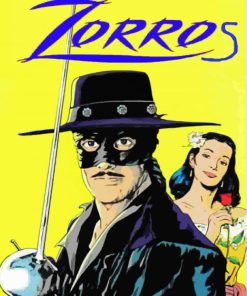 Zorro Art paint by numbers