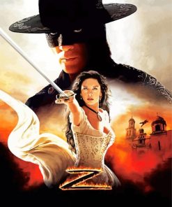 Zorro Movie Poster paint by number