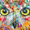 Abstract Mystic Owl paint by number