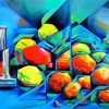 Abstract Fruit Food paint by number