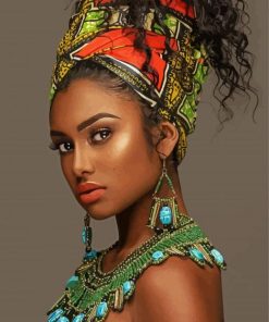 African Woman Art paint by numbers