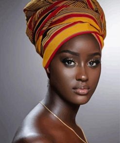 Beautiful African Woman paint by numbers