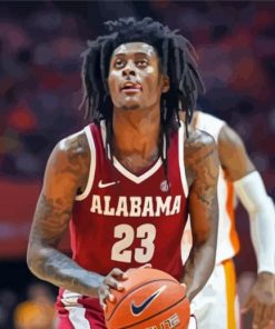 Alabama Crimson Tide Men S Basketball Player John Petty Jr paint by number