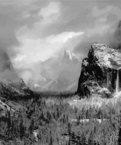 Ansel Adams Photographer Art paint by number