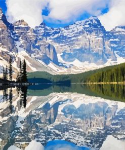 Banff National Park Ricky Mountains paint by numbers