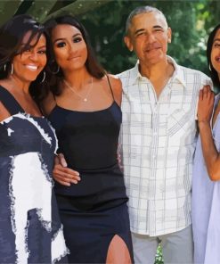 Barack Obama Family paint by number