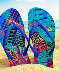 Beach Flip Flop paint by number