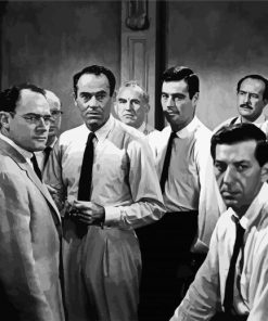 Black And White 12 Angry Men Characters paint by number