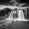 Black And White Waterfall paint by number