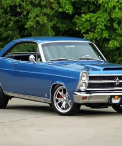 Blue 1966 Ford Fairlane paint by numbers