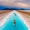 Bonneville Salt Flats Landscape paint by number