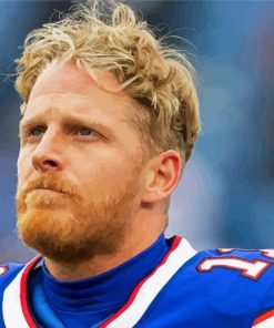 Buffalo Bills Player Cole Beasley paint by number