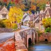 Castle Combe Cotswolds paint by number