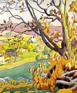 Charles Burchfield Landscape paint by numbers