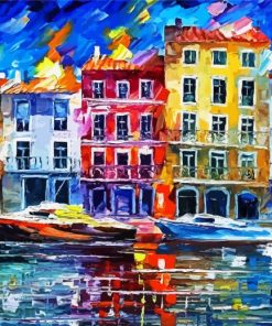 Colorful Cityscape Art paint by number