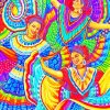 Colorful Latino Woman paint by number