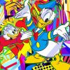 Disney Duck Family Pop Art paint by number