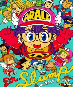 Dr Slump Manga Serie paint by number