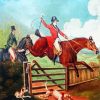 English Hunt Art paint by number