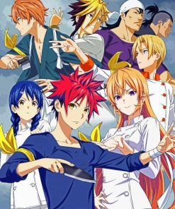 Food Wars Japanese Anime paint by numbers