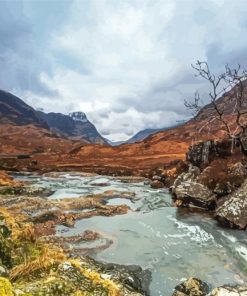 Glencoe Landscape paint by numbers