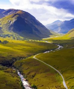 Glencoe Scotland paint by numbers