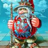 Gnome Smoking Art paint by numbers