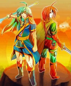 Golden Sun Characters paint by numbers