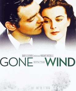 Gone With The Wind Movie Poster paint by number