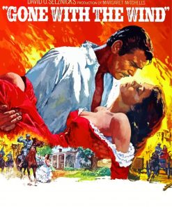 Gone With The Wind Poster paint by number