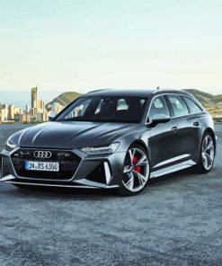 Grey Audi RS6 paint by number