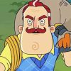 Hello Neighbor Video Game Character paint by number