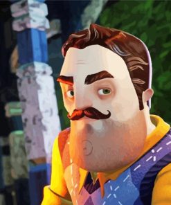 Hello Neighbor Video Game paint by number